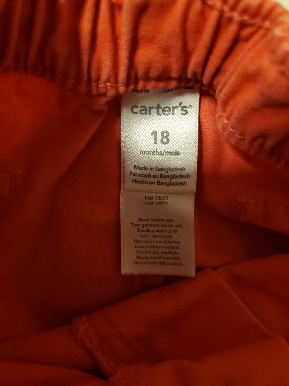 Bundle of 5 Carters Boys 18 Month Chino Cotton Pants